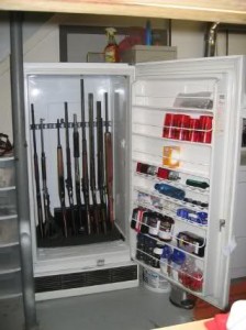 refrigerator gun safe